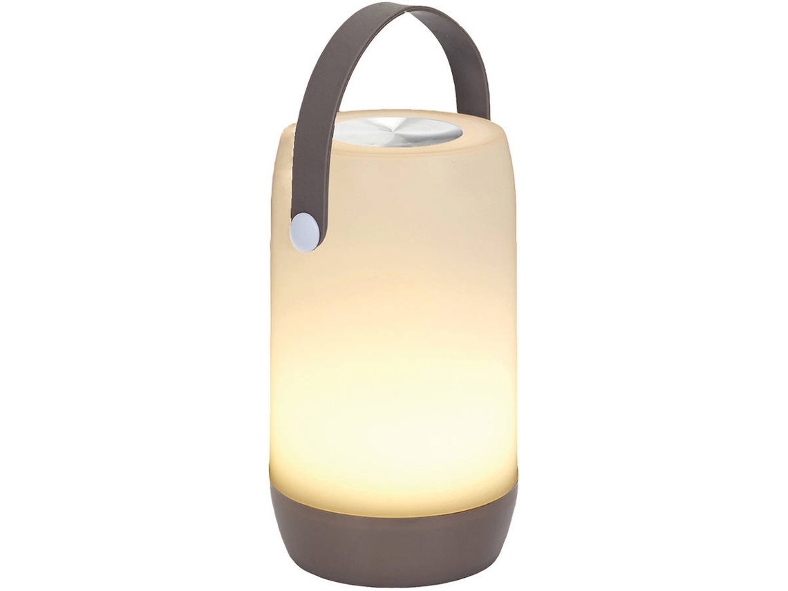 Lámpara Decorativa HOME DECO FACTORY LED con Control de Toque (Gris - Plástico - 19x10.5x10.5 cm)