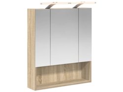 Maison Exclusive - Armario Con Espejo De Baño Roble Sonoma 60 X 14.5 X 70 Cm