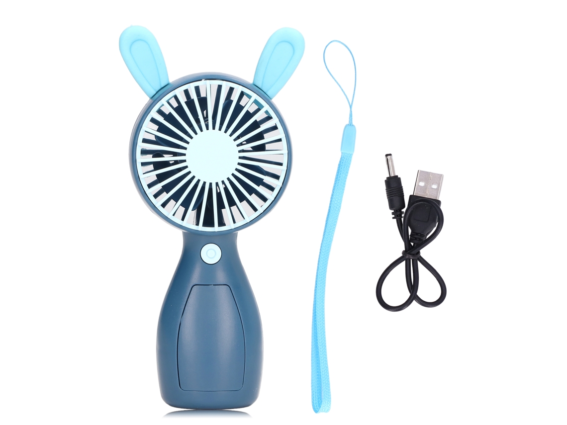 Ventilador USB portátil con diseño de dibujos animados para el hogar, la oficina y los viajes.