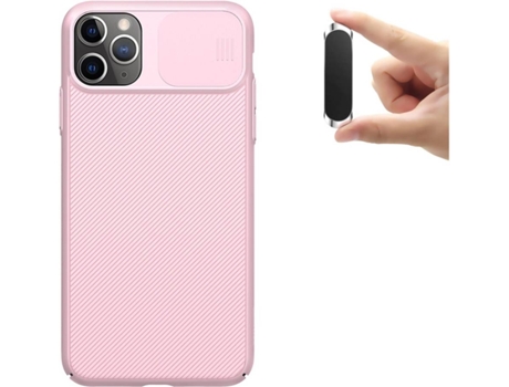 Carcasa y Soporte Iphone 11 Pro Camshield Nillkin (Rosa)