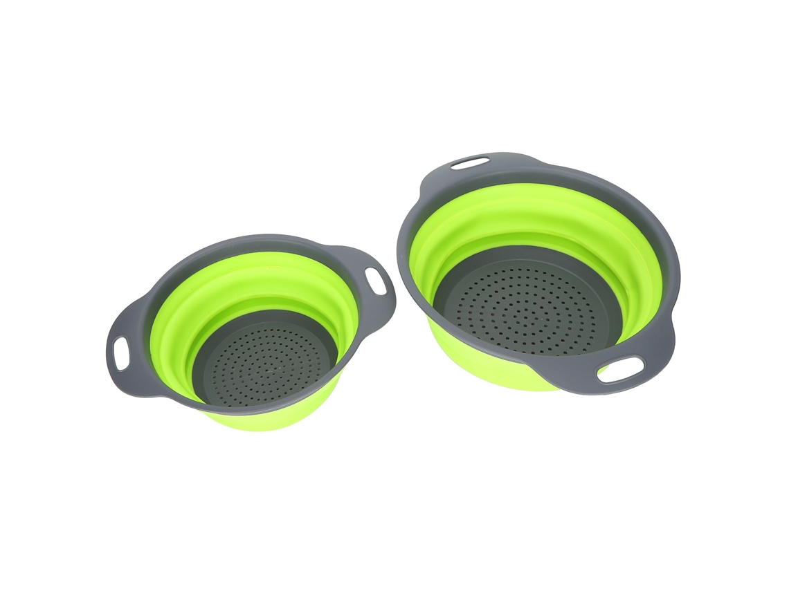 2 Cestas De Drenaje Plegables Con Asa Para Frutas Y Verduras, Multifuncionales, Pp+tpr Para Cocina.