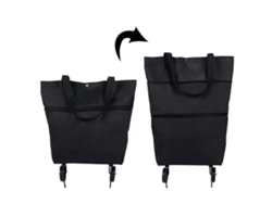 Carrito de compras plegable 2 en 1, bolsa de compras plegable de dos etapas con ruedas plegables, GOKOCO