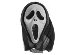 Máscara de fantasma terrorífica para Halloween - Adulto/Niño