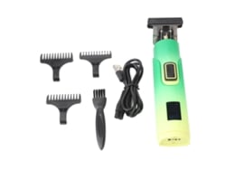 Aparelho De Cortar Cabelo Recarregável Com Gravura De Cabeça De Óleo, Tela Lcd E Motor Potente Para Barbeiro Profissional