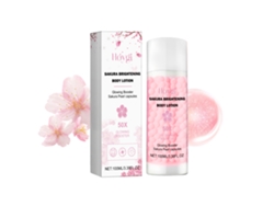 La loción corporal Hoygi Sakura ilumina e hidrata.