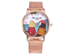 Reloj Analógico De Cuarzo Con Brazalete De Acero - Un Regalo Encantador Para Mujeres.