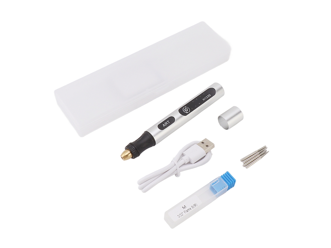 Herramienta De Grabado Eléctrica Inalámbrica Portátil De 4,2 V Y 300 Mah Con Conexión Usb Para Metal, Vidrio Y Madera.