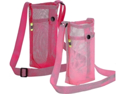2 soportes para botellas de agua con correa de hombro ajustable para deportes, senderismo y acampada.