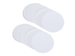 100 Hojas De Papel Blanco Para Insignias, Ideales Para Manualidades, Pintura E Impresión (75 Mm).