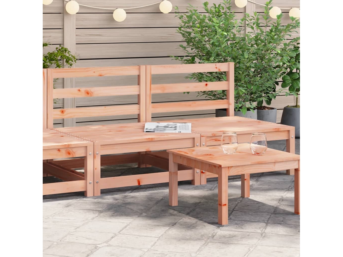 Sofás Jardín | Sofá De Exterior Sin Reposabrazos 2 Uds Madera Douglas 70x70x67 Cm Wsd705269