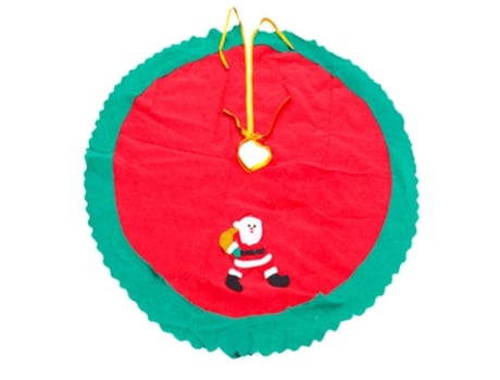 Falda de árbol de arpillera de Navidad, estera de árbol decorada para interiores y exteriores, vacaciones de Navidad (estilo 1)