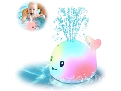 Juguetes De Baño Para Bebés, Juguetes De Piscina Con Forma De Ballena Que Rocían Agua, Juguetes De Baño Que Brillan En La Oscuridad, Diseño Divertido E Impermeable.