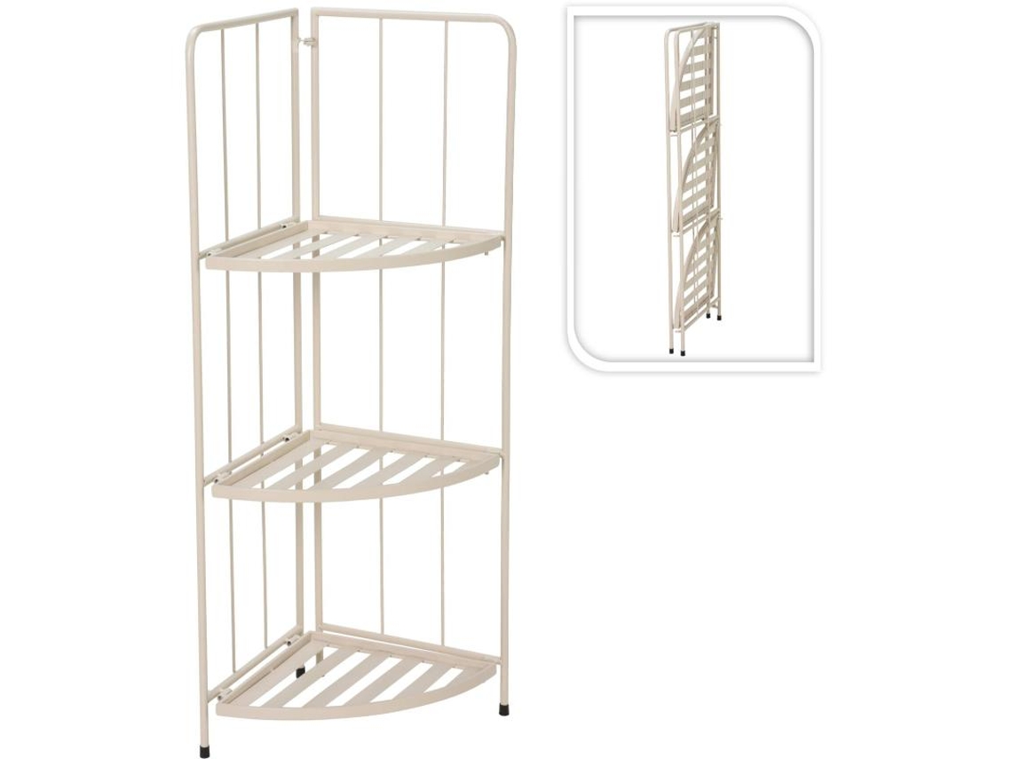 Estanteria Plegable Esquina 42x30x90 Cm Blanca