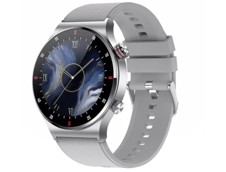 Smartwatch LIGE Correa de silicona gris plateada Hacer llamadas telefónicas Recibir mensajes