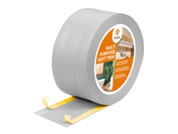 Zócalo de PVC W4 2 en 1, 1 x 110 mm, 25 m, autoadhesivo, para cubrir suelos y paredes, flexible, color Grigio Quest
