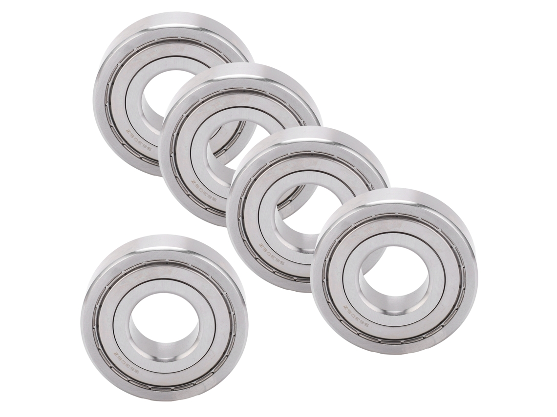 Ruedas giratorias de PU transparente amarillas con rodamiento 608zz para equipaje y patines