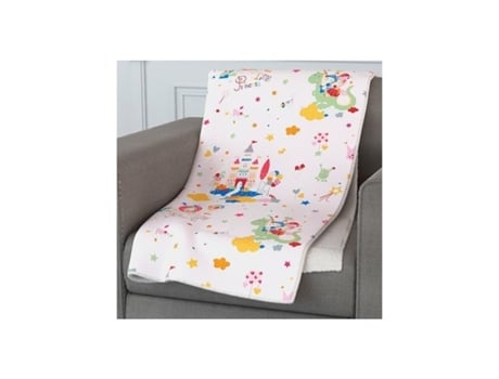Manta Para Cama Sofá Y Sillón Plaid Sedalina Sherpa Manta Polar Lisa De Tacto Suave Infantil (155 X 125Cm) (Princess) COSHANO