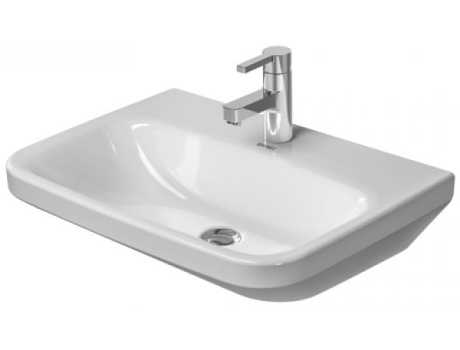 Lavabo DuraStyle Med 55cm de , sin rebosadero, con agujero para grifo, sin agujero para grifo, Color: Blanco DURAVIT