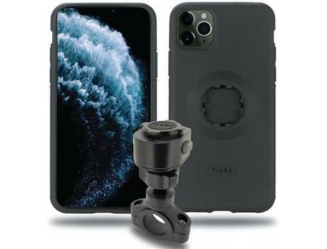 Casco TIGRA Mountcase Fit-Clic Iphone 11 Pro Max (Negro, Gris - TU)