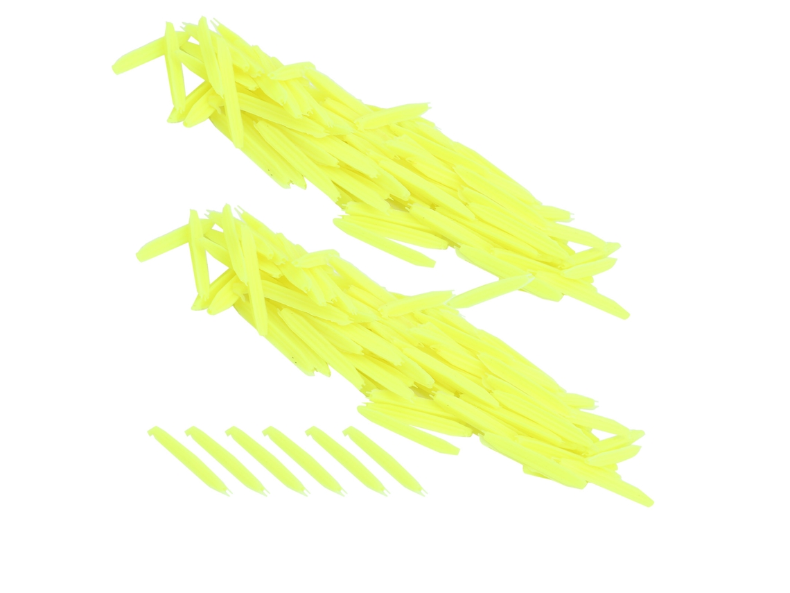 Danu26-2 Flotadores De Pesca De Caucho Con Cola Plana Triangular Boya Accesorio De Pesca Amarillo