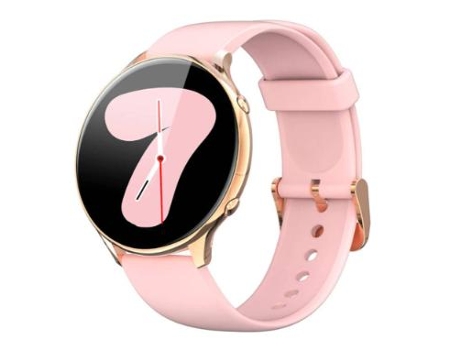 Reloj inteligente para mujer HD Smartwatch para teléfonos iPhone y Android 3ATM Reloj deportivo resistente al agua rosa VEANXIN