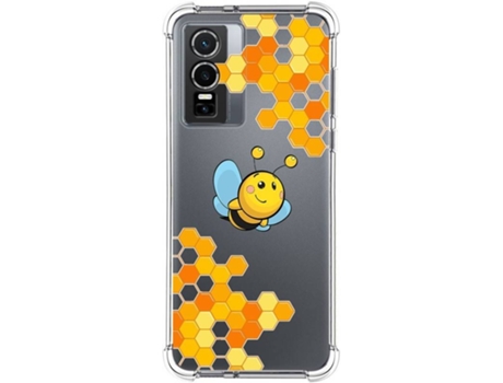 Carcasa para Vivo Y76 5G TUMUNDOSMARTPHONE Dibujos Antigolpes Abeja Multicolor