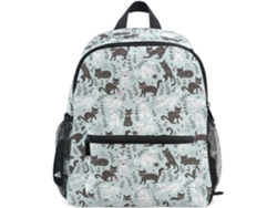 Besportble Mochila De Agua Y Correa Para El Pecho Y Gato De Dibujos Animados En Blanco Y Negro 25,4 X 10,2 ...