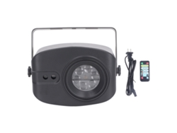 Disco de luz giratorio portátil de colores, luces láser para fiestas y reuniones, iluminación de escenarios