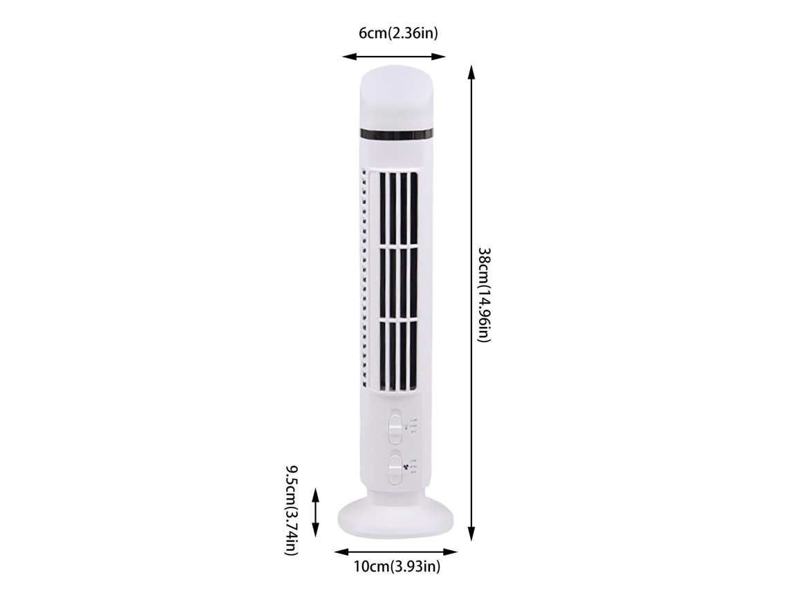 Ventilador Usb Sin Aspas - Blanco 40x11x11cm