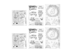 6 Laminas De Sellosos Reciclables Para Diy, Tarjetas, Álbumes E Invitaciones - Sellos Decorativos Tpr