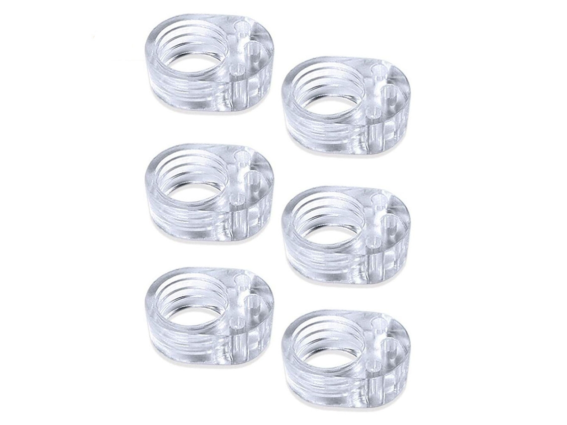Pack de 6 topes protectores para manillar de puertas. Transparente