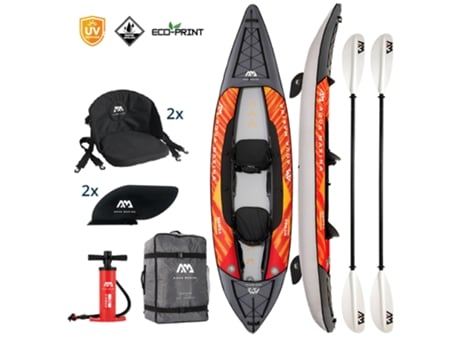 Kayak Inflable AQUA MARINA Memba-390 Naranja 2 Personas