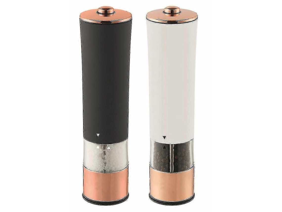 Molinillo eléctrico automático de sal y pimienta con ajuste de molienda para uso en la cocina. Rosewell