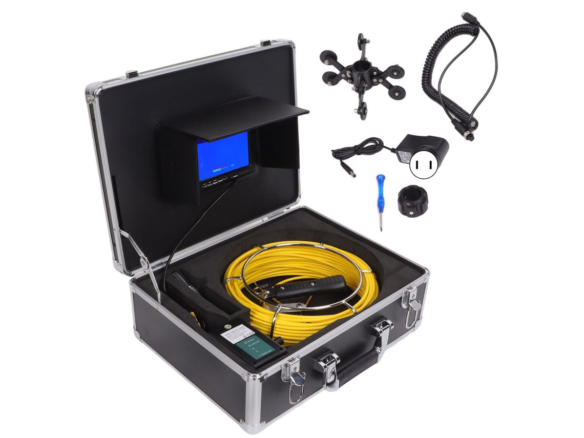 Cámara de inspección de tuberías IP68 con monitor LCD