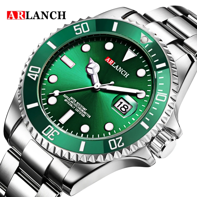 Reloj De Cuarzo De Lujo, Resistente Al Agua Y Fabricado Completamente En Acero, Para Hombre.