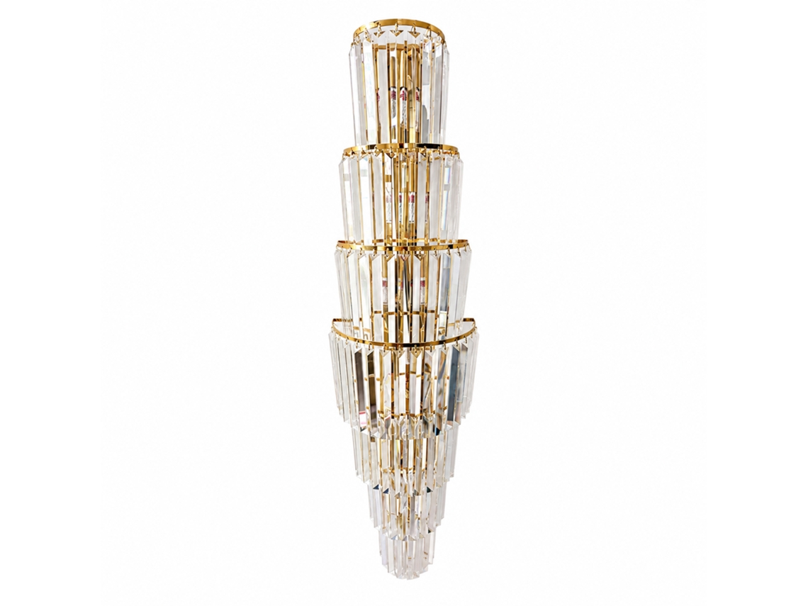Aplique De Pared De Cristal Pibaogu Asled-518 (dorado)