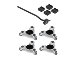 Juego De 3 Ruedas Con Plataforma Rodante Para Muebles Succebuy De 440 Lb