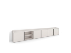 Mueble Tv, Televisión, 309x35x50cm, Para Tv Hasta 80", Con Almacenamiento, Beige