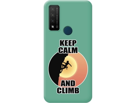 Carcasa para TCL 20 R 5G TUMUNDOSMARTPHONE Silicona Líquida Dibujos Verde