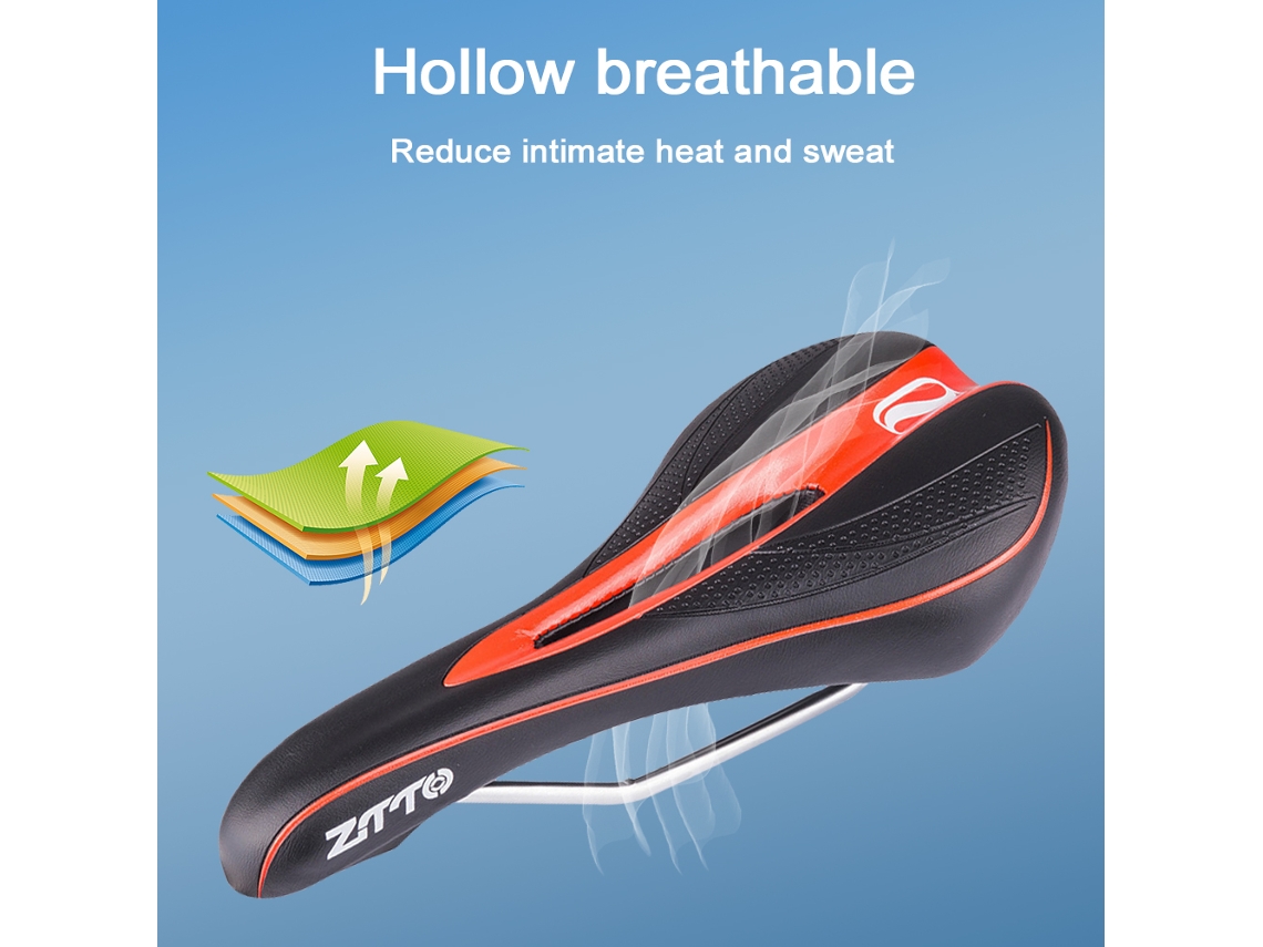 Asiento De Bicicleta Ztto Ancho Hueco Ligero Aireado Para Carretera Y Montaña Sillas De Bicicleta De Carrera