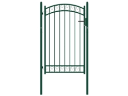 Puerta de valla metálica VIDAXL Verde Acero (100x150cm)