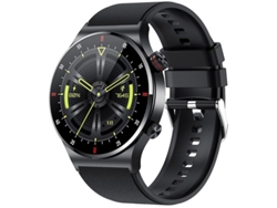 Reloj inteligente QW33 con ECG/PPG, reproductor de música, podómetro, llamadas Bluetooth y edición de vinilo negro. Yunzii
