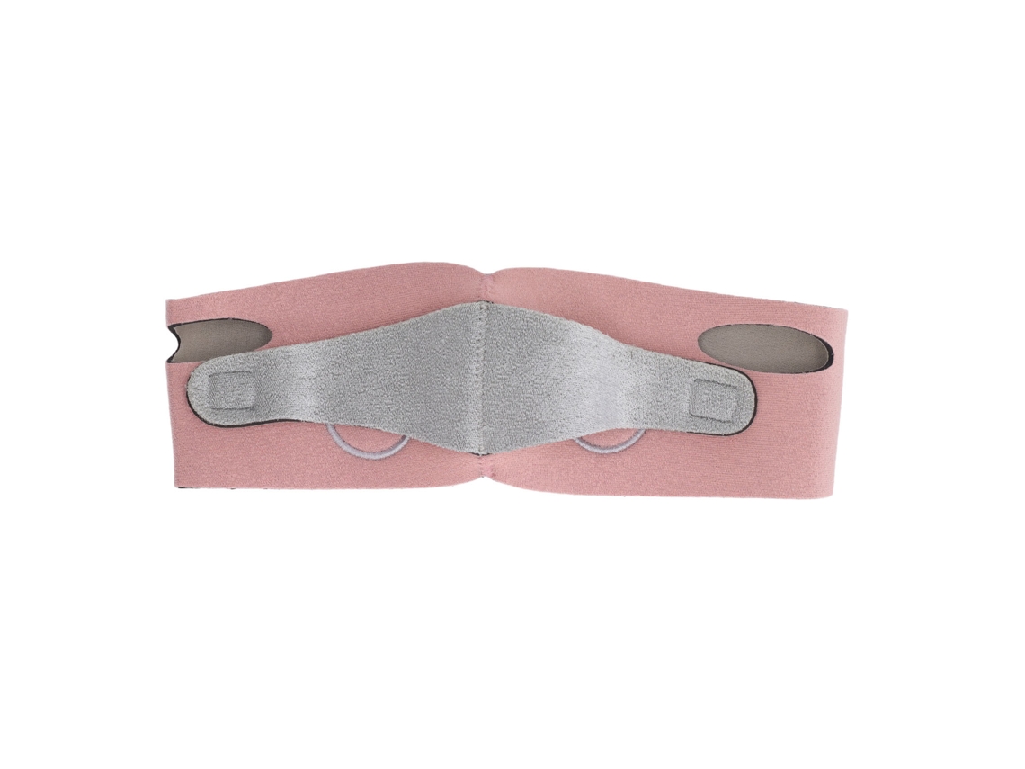 Cinturón Facial En Forma De V Para Adelgazar Y Reafirmar, Talla M, Rosa Con Grafeno.
