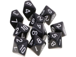Juego de 10 dados poliédricos para juegos de mesa DND RPG, cartas digitales, mazmorras y dragones.