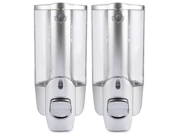 2 dispensadores de jabón líquido Rosewell de pared para baño y ducha de 350 ml