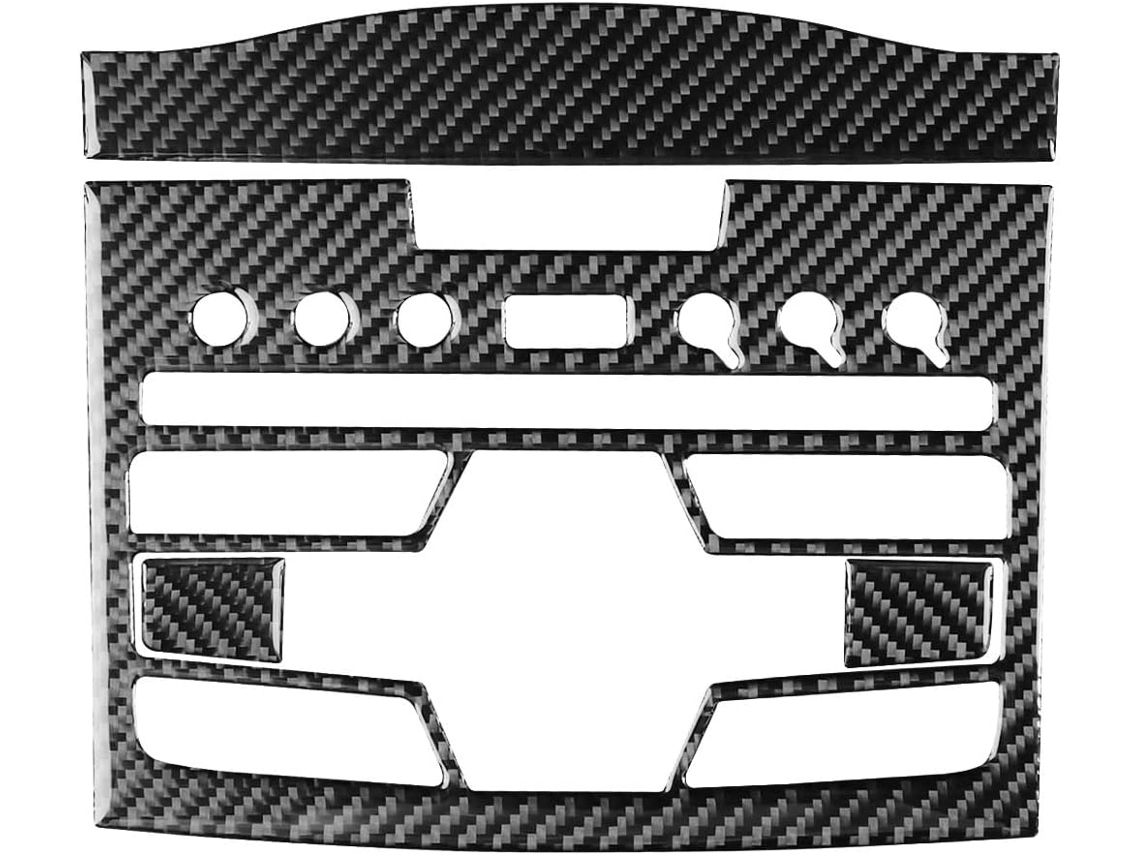 Adhesivo Decorativo Para Panel De Control Central Del Automóvil Con Textura Fibra Carbono Crv 2012-2016