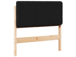 Cabecero tapizado marrón y negro 100 cm MAISON EXCLUSIVE