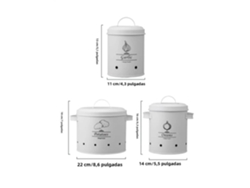 (blanco) Juego De Cestas De Almacenamiento De Cocina De Tres Piezas, Estilo Moderno, Material Metálico