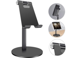 KOFIHETY Soporte para tableta de aleación de aluminio, base giratoria ajustable de 360 grados, soporte universal para tableta de amplia compatibilidad, diseño 