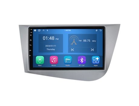Autoradio 4GB RAM64GB ROM ROVERONE para Seat Leon 2 2005 - 2012 CarPlay Android Coche Radio Bluetooth Navegación